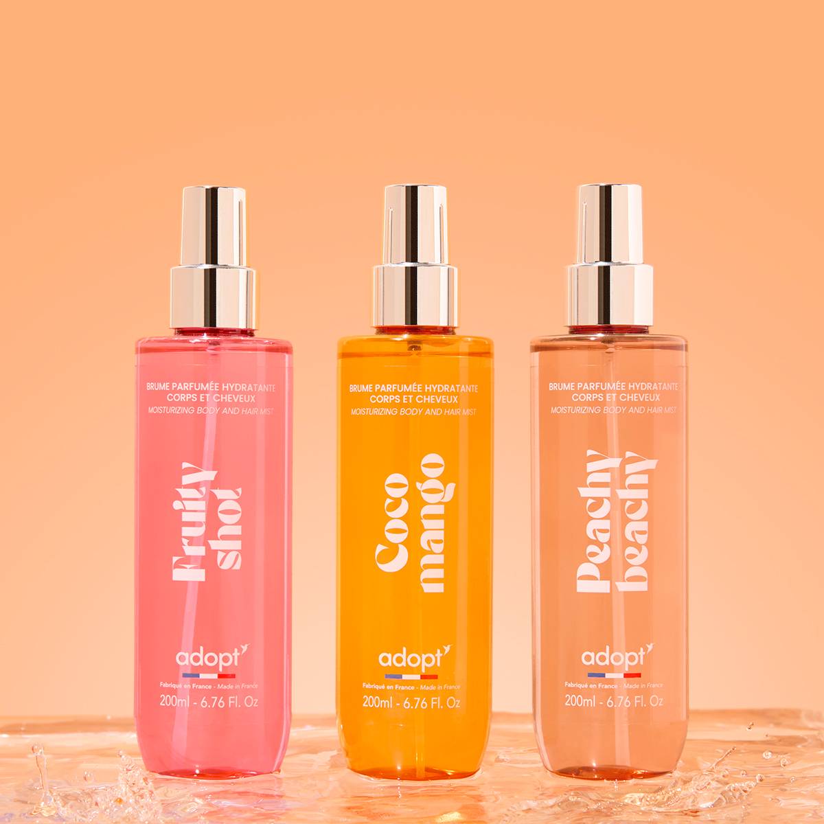 Trio JuicyLot de 3 brumes 200 ml - Fruity Shot, Coco Mango & Peachy Beachy