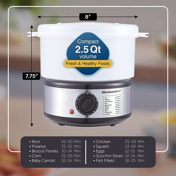 2 Quart Electric Food Vegetable Steamer