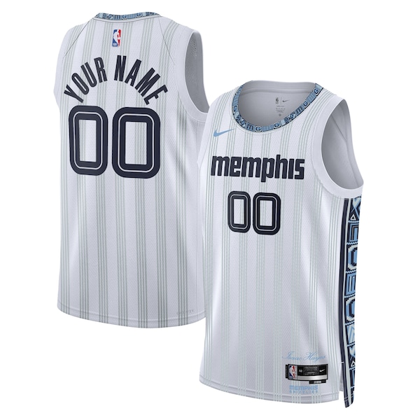 Memphis Grizzlies Nike Unisex 2025/26 City Edition Swingman Custom Jersey - White
