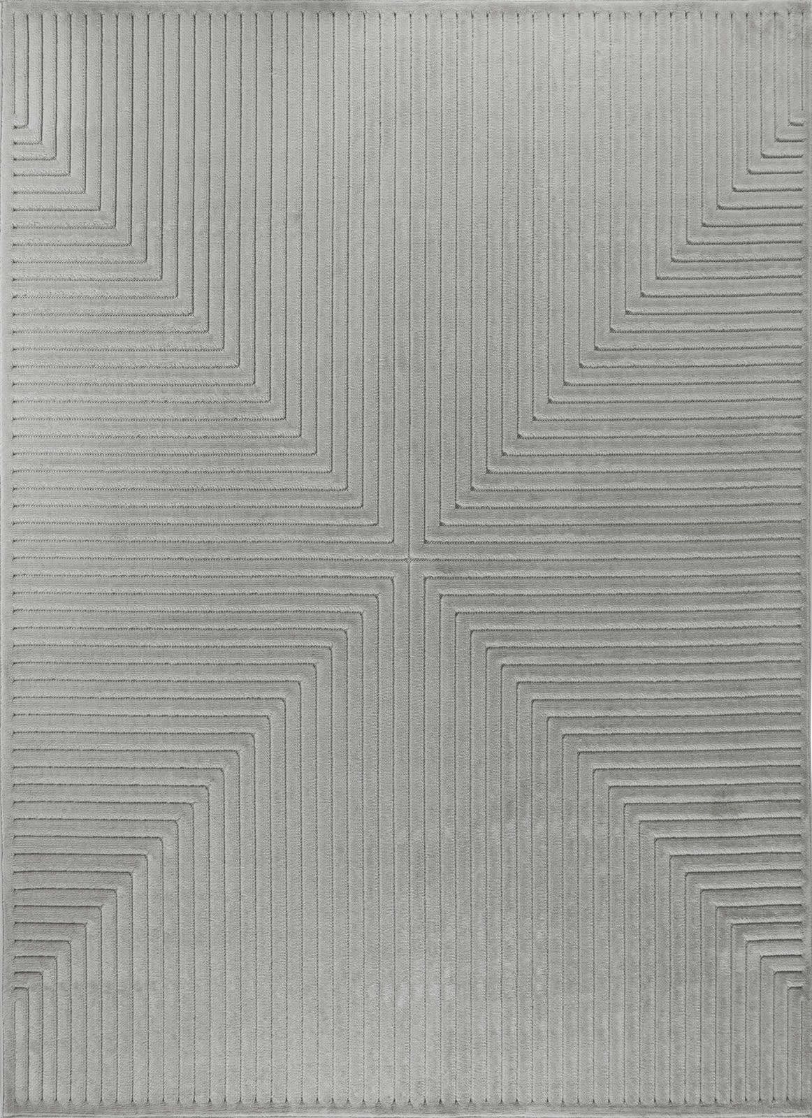 KIYOSHI - Tapis d'Intérieur/d'Extérieur Hygge Gris 160x220