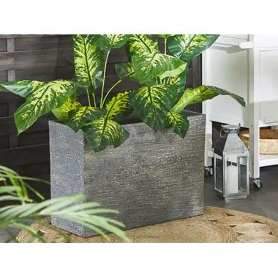 EDESSA - Plantenbak - Grijs - 70 cm - Stenenmix