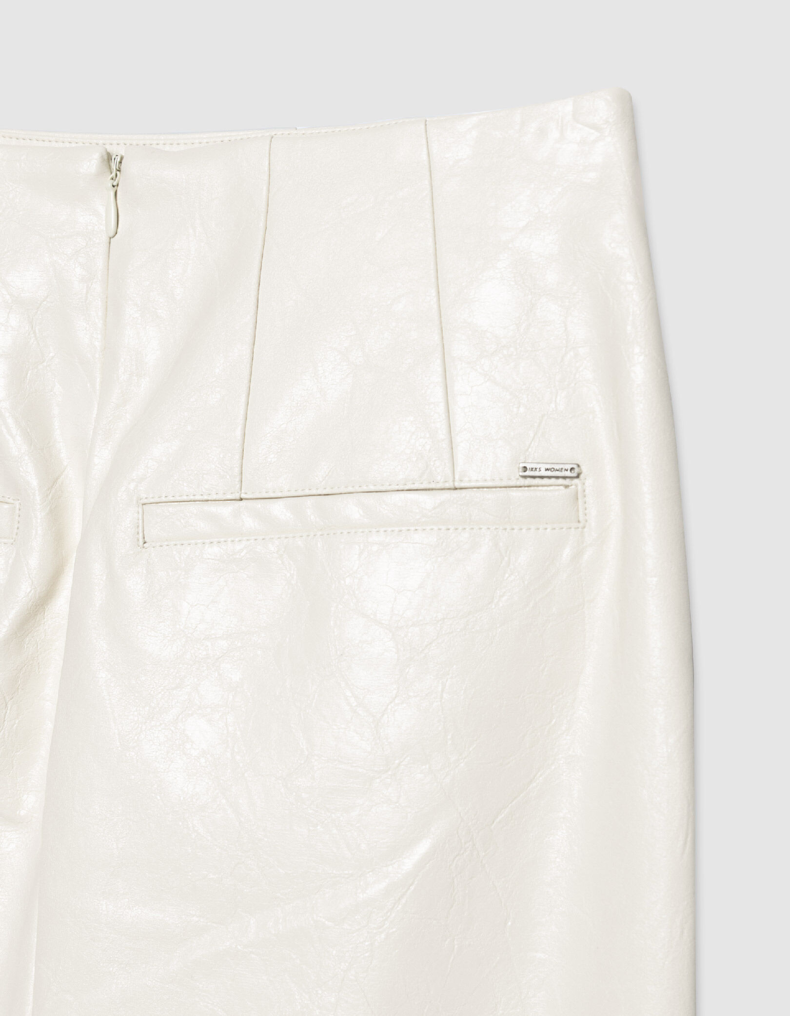 Jupe crayon longue blanche esprit rock Femme