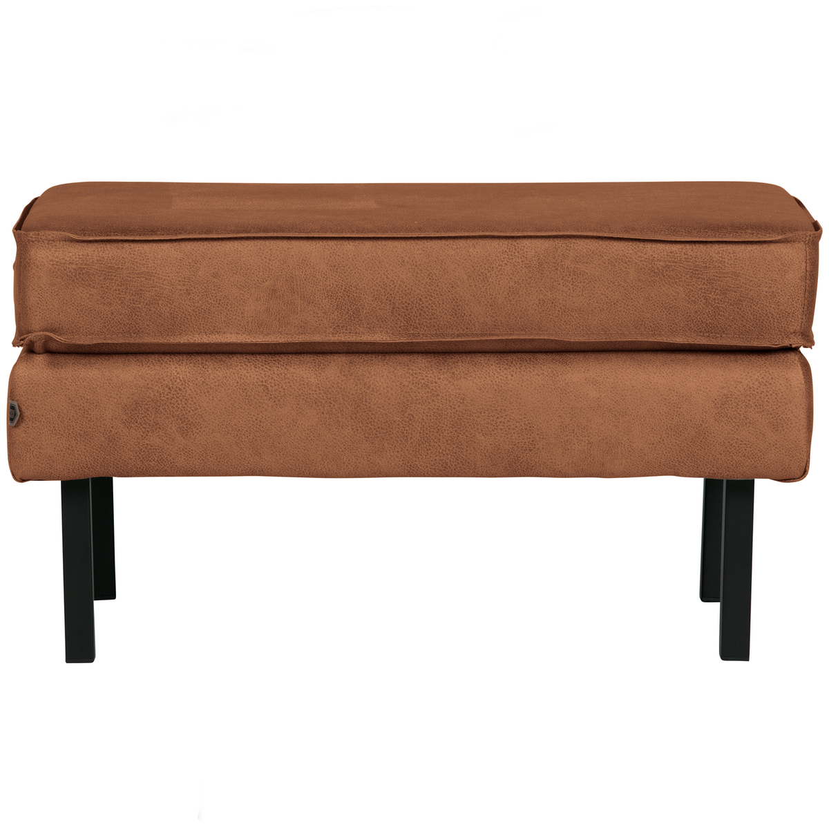 WOOOD hocker op poten Rodeo - Recycle Leer - Cognac - 45x84x54
