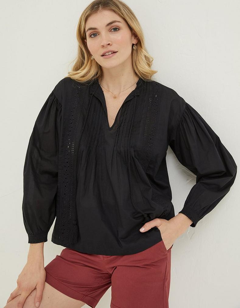Freya Black Lace Blouse