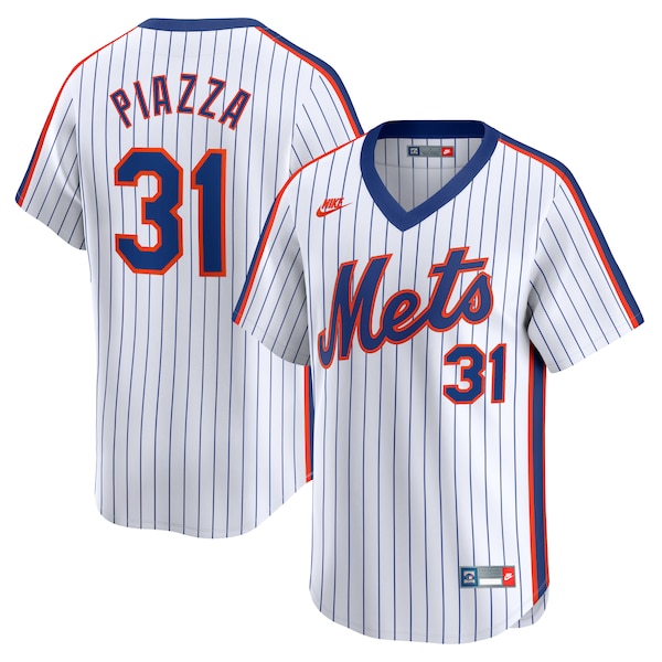 Mike Piazza New York Mets Nike Throwback Cooperstown Limited Jersey - White