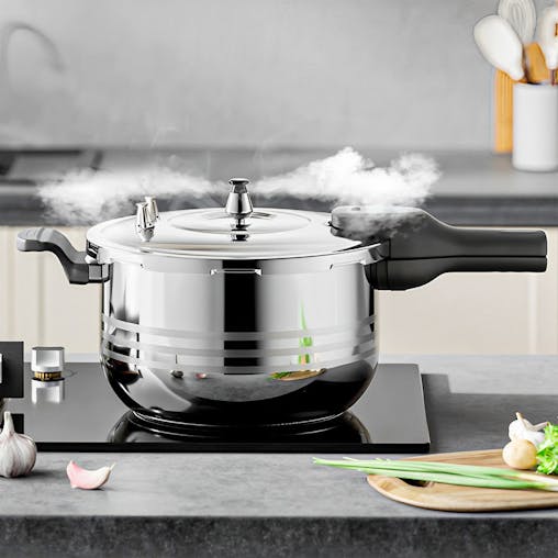 SOGA 5L Stainless Steel Pressure Cooker - Commercial Grade