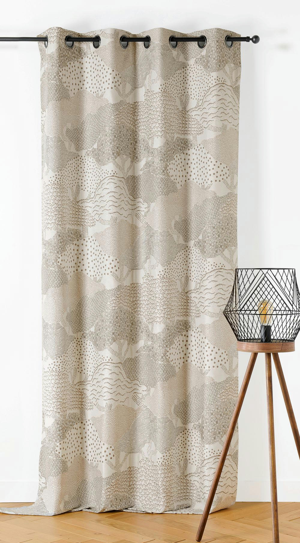 HOKKAIDO - Rideau d'ameublement 140x240cm Ecru