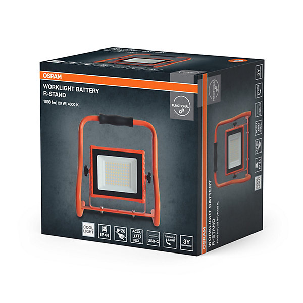 OSRAM projecteur de chantier à piles R-Stand 20W 4000K