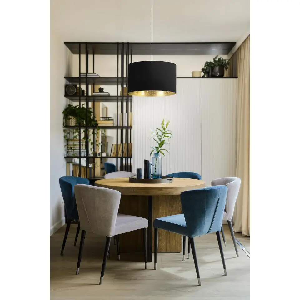 EGLOZaragozaHanglamp-E27-&Oslash;38cm-Zwart/Goud