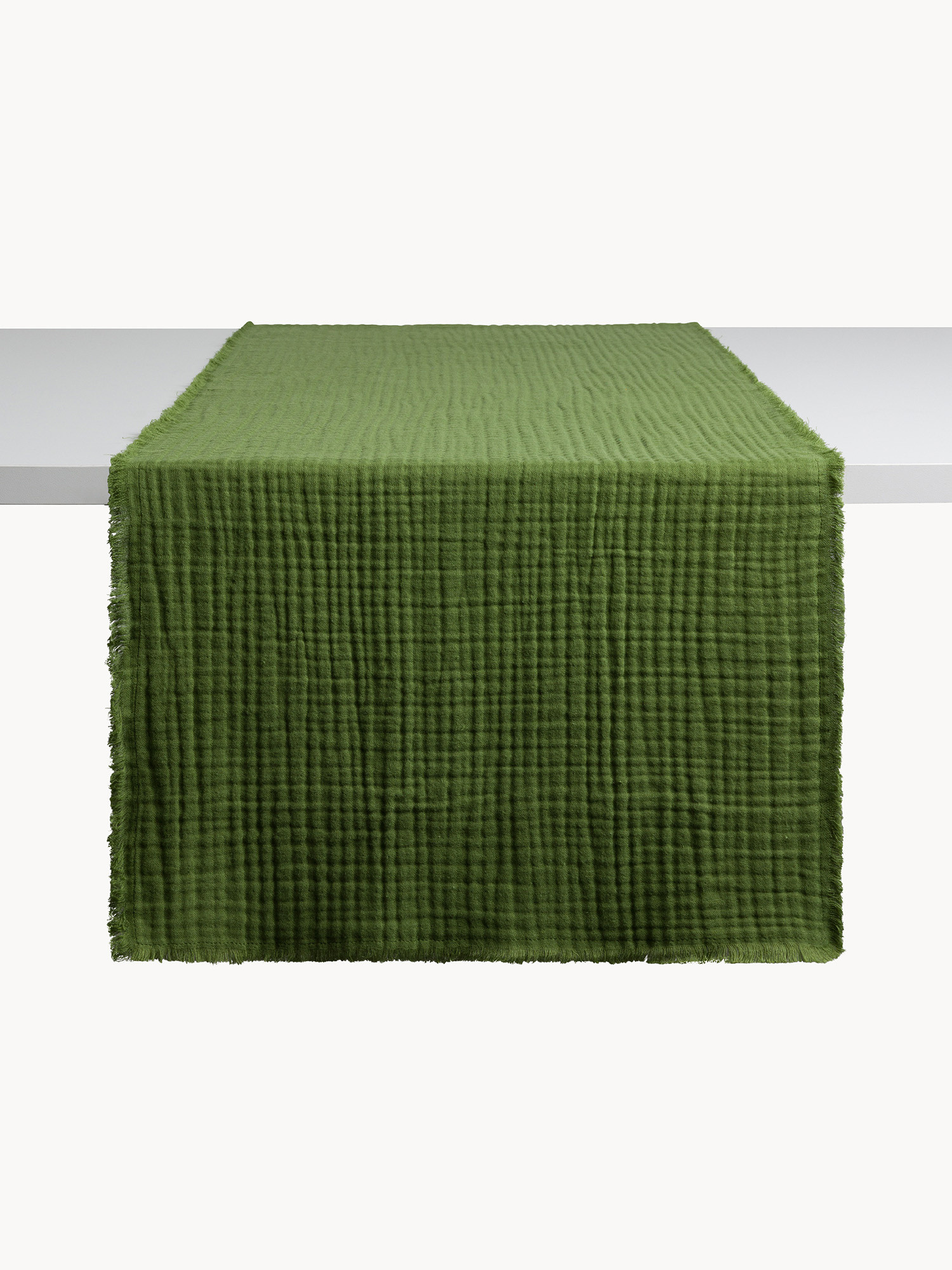 Runner in mussola di puro cotone