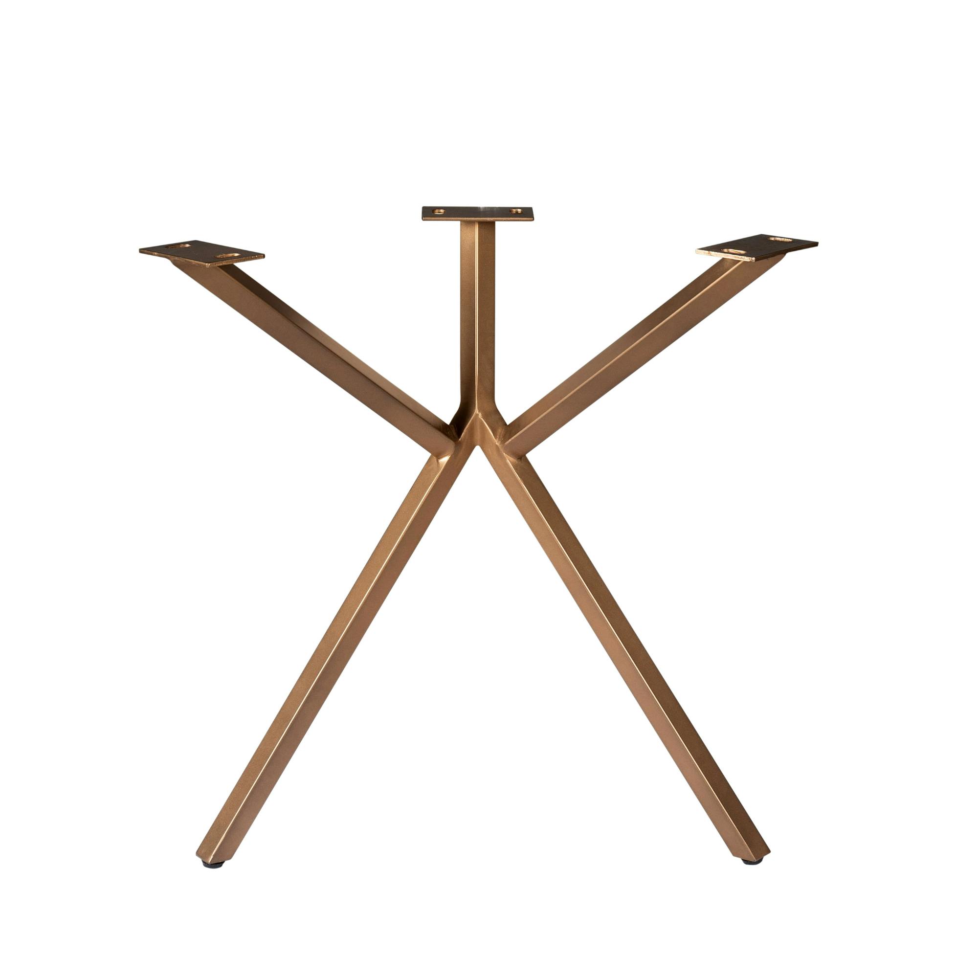 Pieds de table en métal bronze pour table rectangulaire (lot de 2) RALF