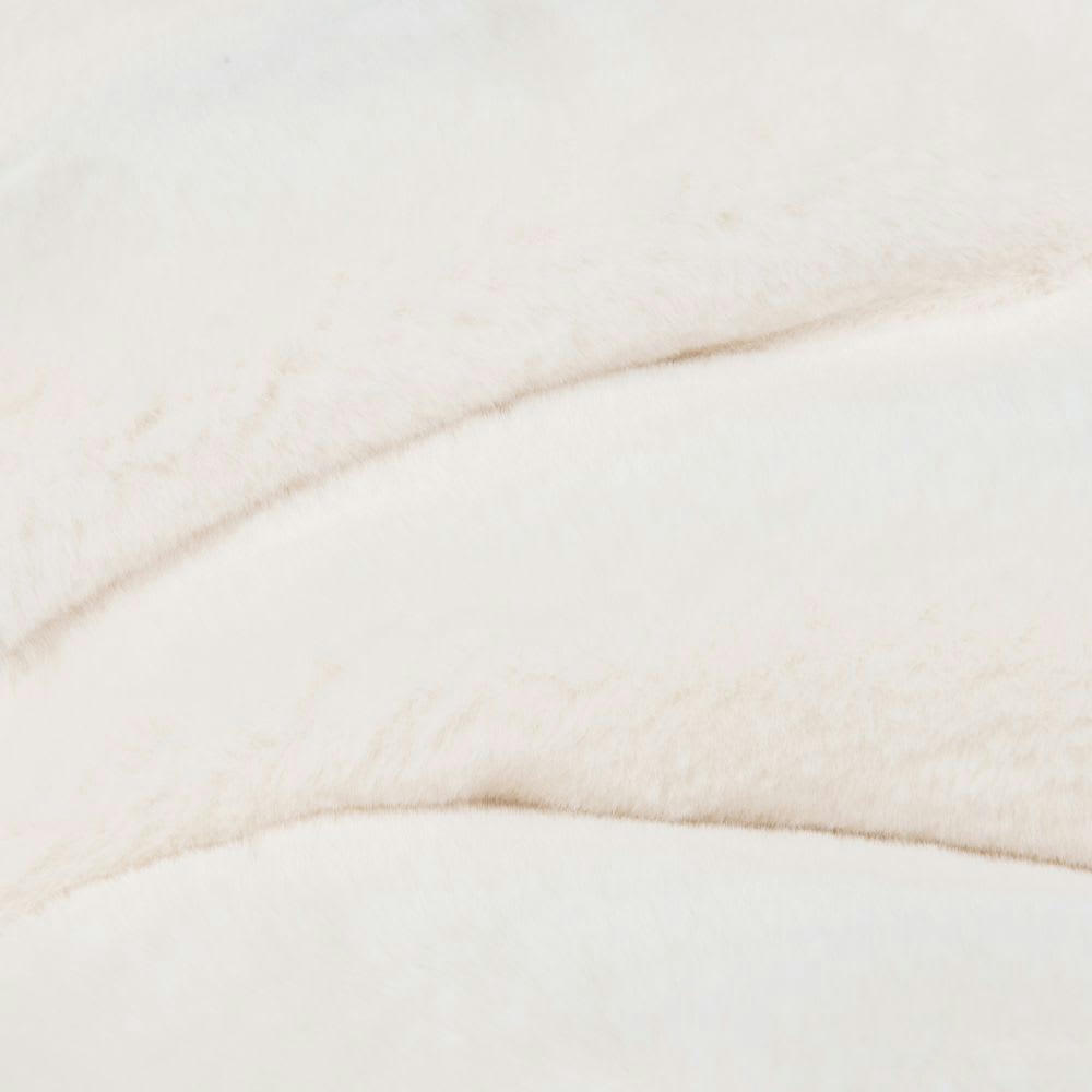 CORTINA - Plaid imitation fourrure blanche 150x200