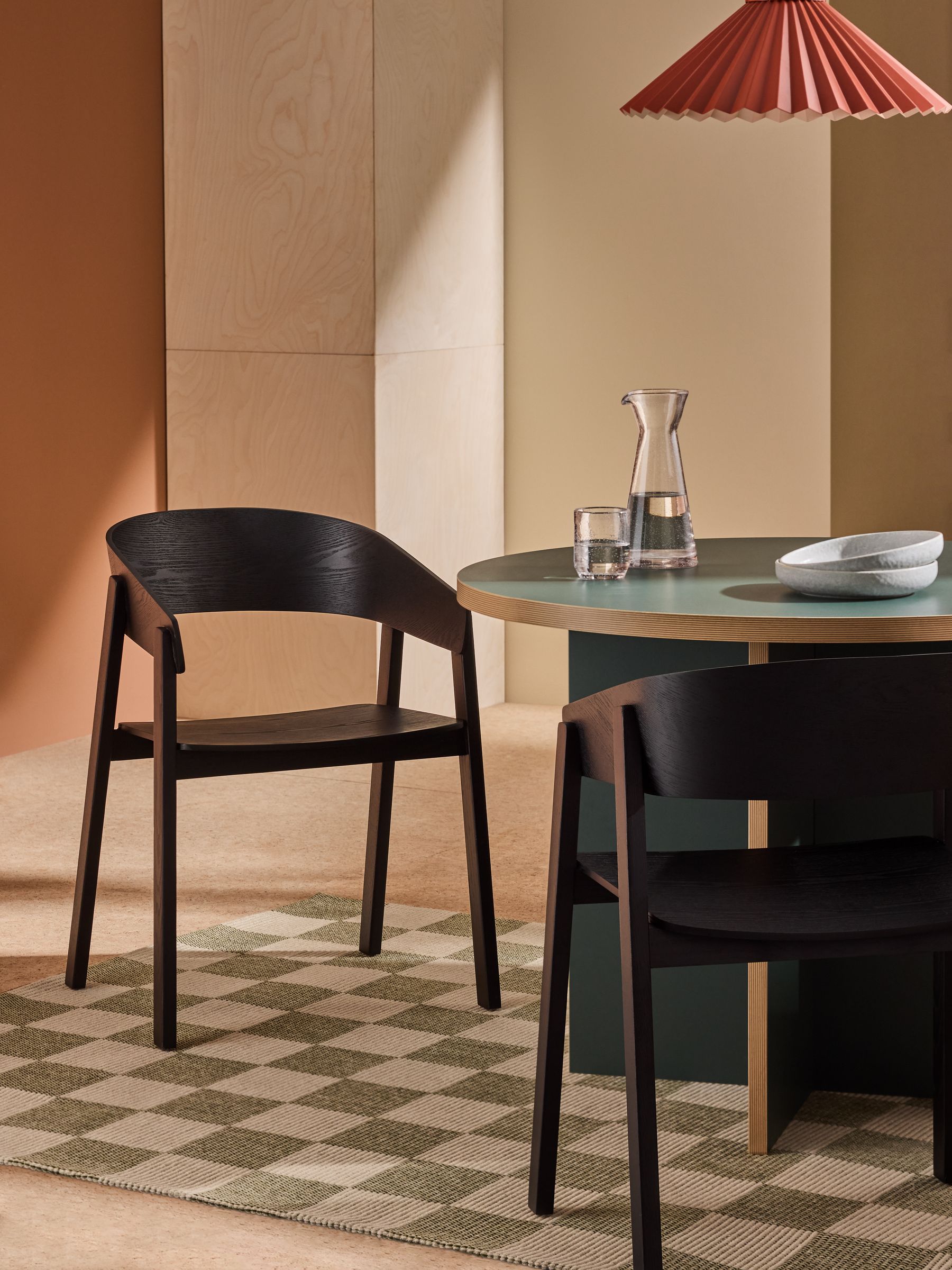 Set of 2 Aster Dining Chairs in Black
