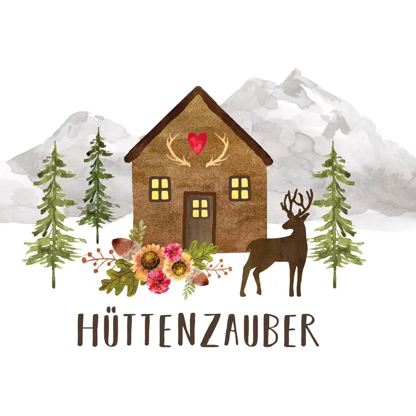 Serviette 6er-Set Hüttenzauber