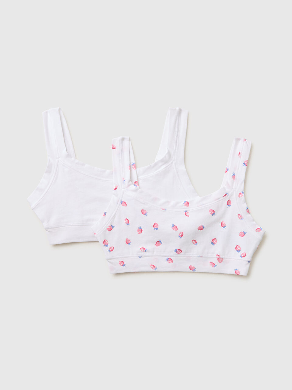 Two super stretch organic cotton bras
