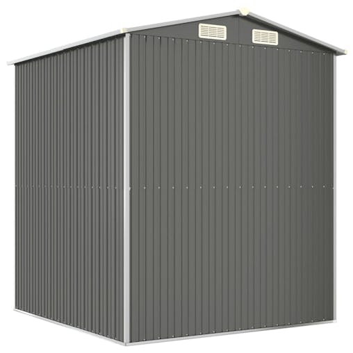 NNEVL Garden Shed Light Grey 192x191x223 cm Galvanised Steel