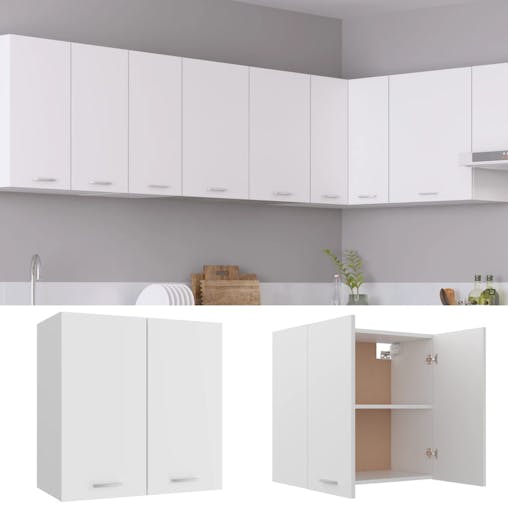 NNEVL Hanging Cabinet White 60x31x60 cm Chipboard