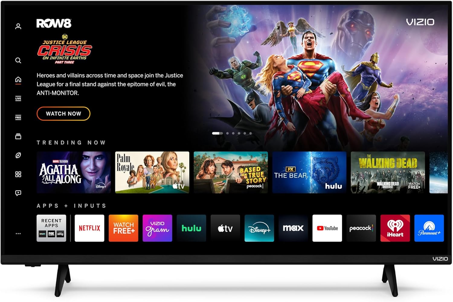 VIZIO 43-inch Quantum 4K QLED HDR Smart TV w/Dolby Vision HDR  120fps @1080p PC Gaming  WiFi 6  Bluetooth Headphone Capable  Apple AirPlay  Google Cast Built-in (VQD43M-0801  New)