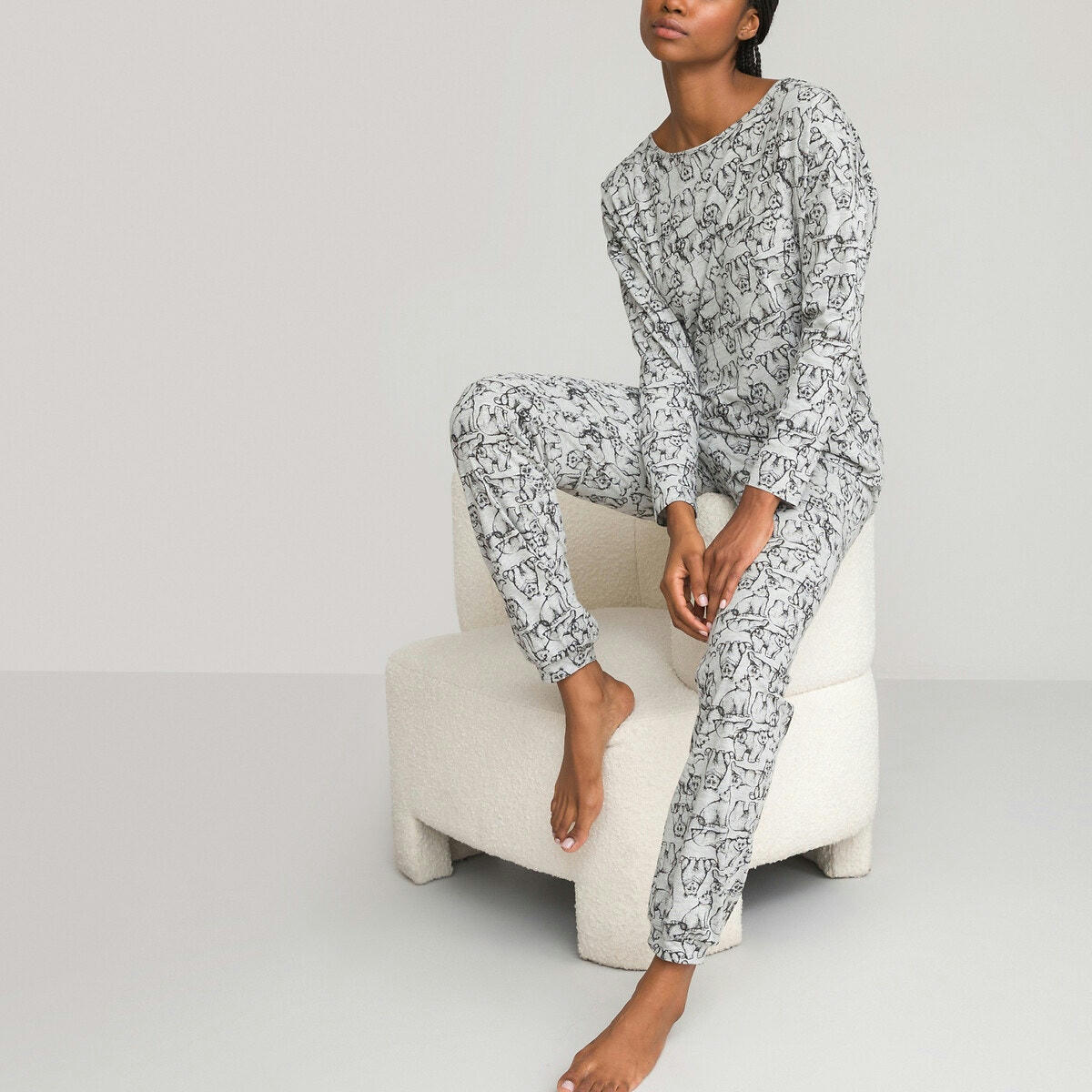 Pyjama pur coton imprimé