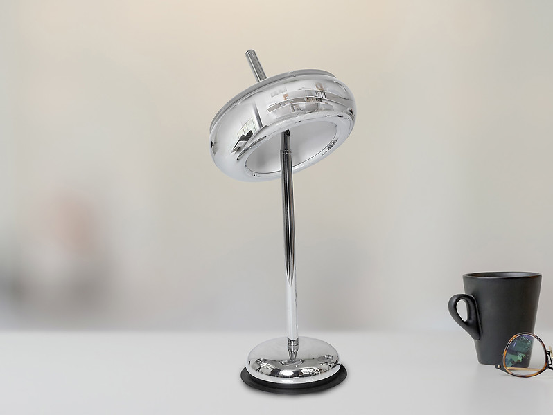 Lampa stołowa Mercurio LED metalowa srebrna