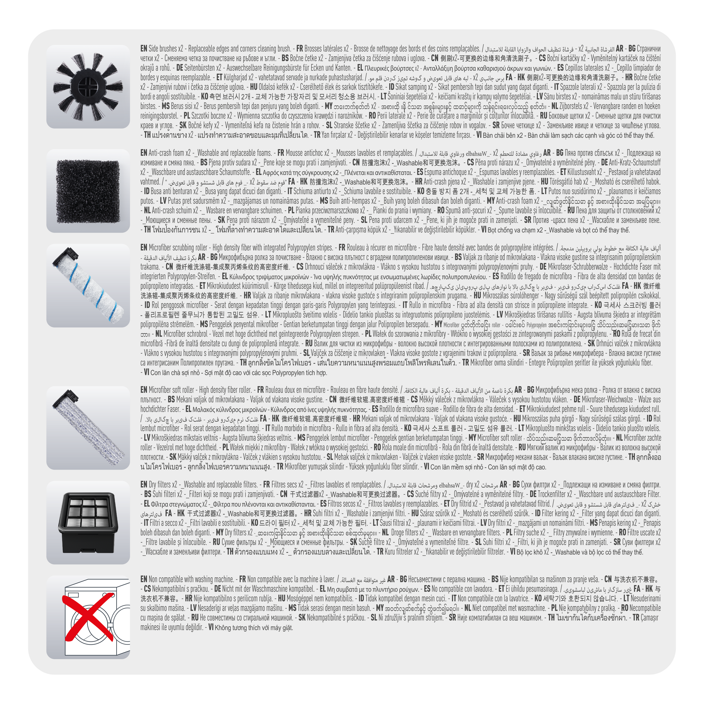 Kit Accessoires, X-CLEAN 4 ZR335A00