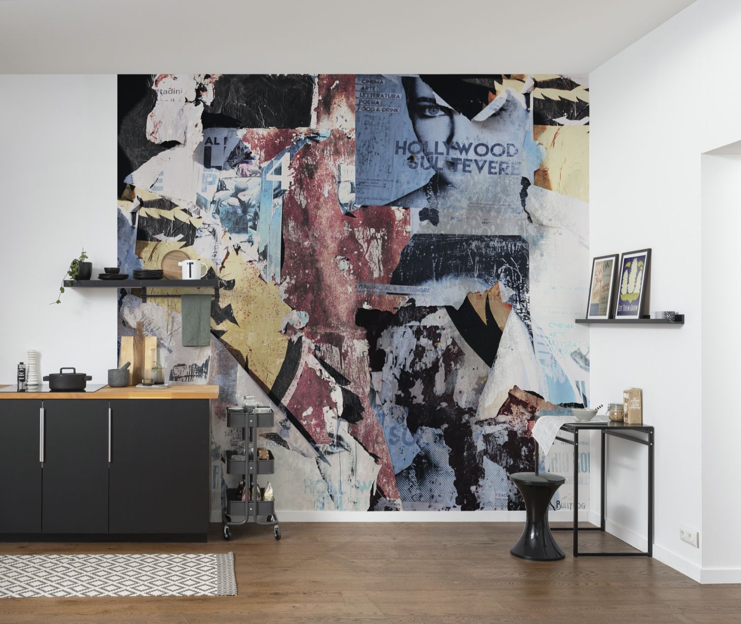 Sanders & Sanders fotobehang kunstwerk multicolor - 300 x 280 cm - 612011