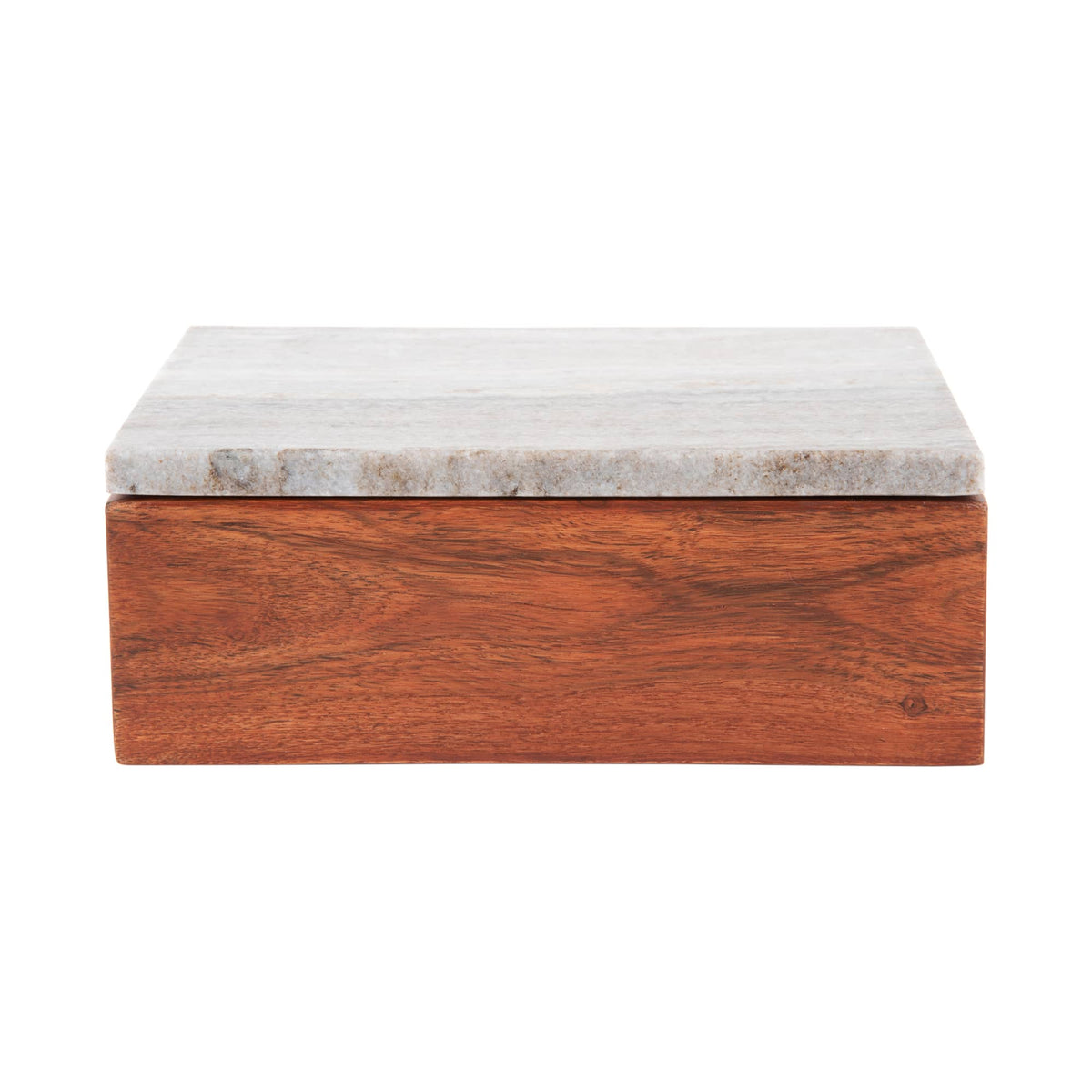 Present Time woonaccessoire Storage Box Acacia Large - bruin - 20x15x7.5cm