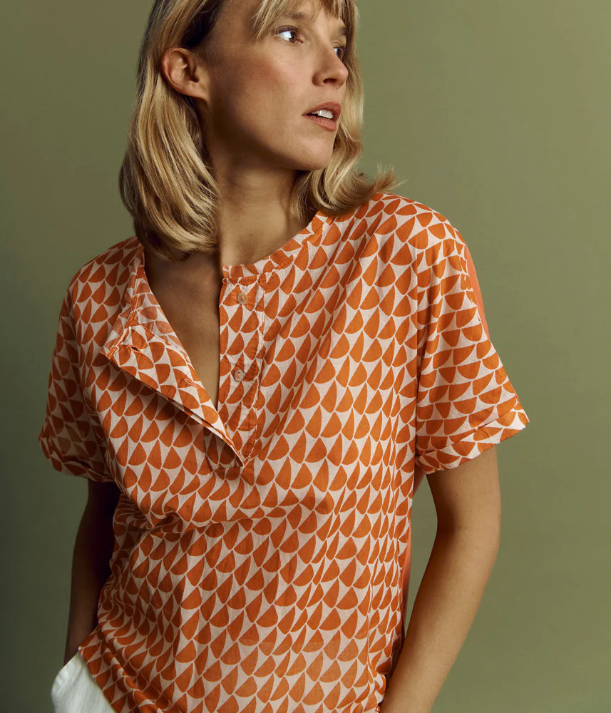 Tee-shirt en coton et modal TIFFANY/85282/580