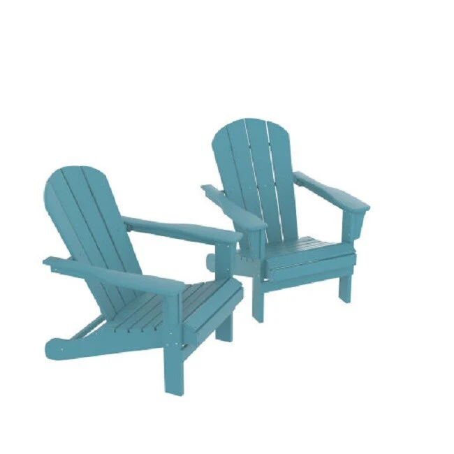 Adirondack Chair, Blue, Set of 2