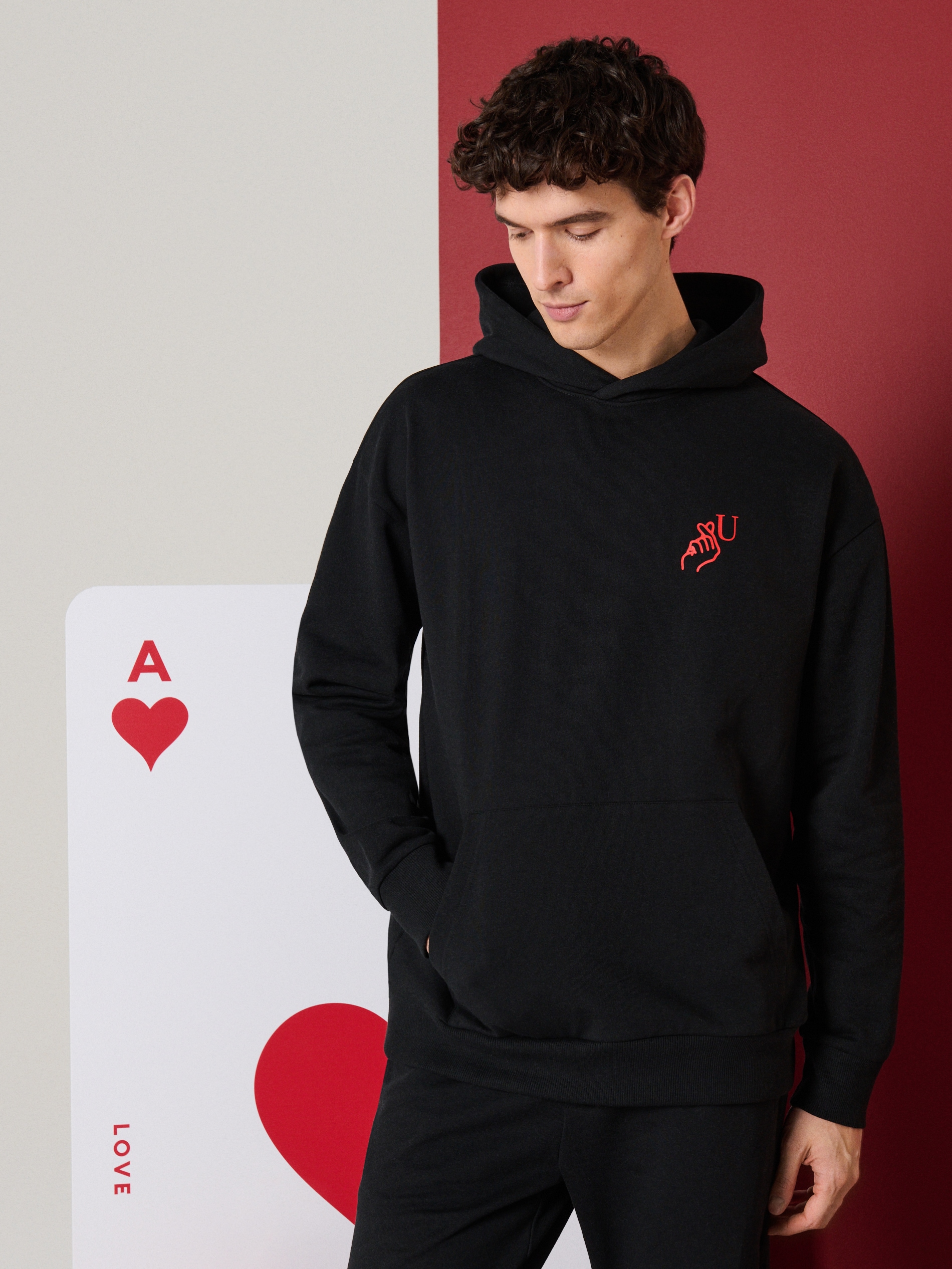 Bluza hoodie z nadrukiem