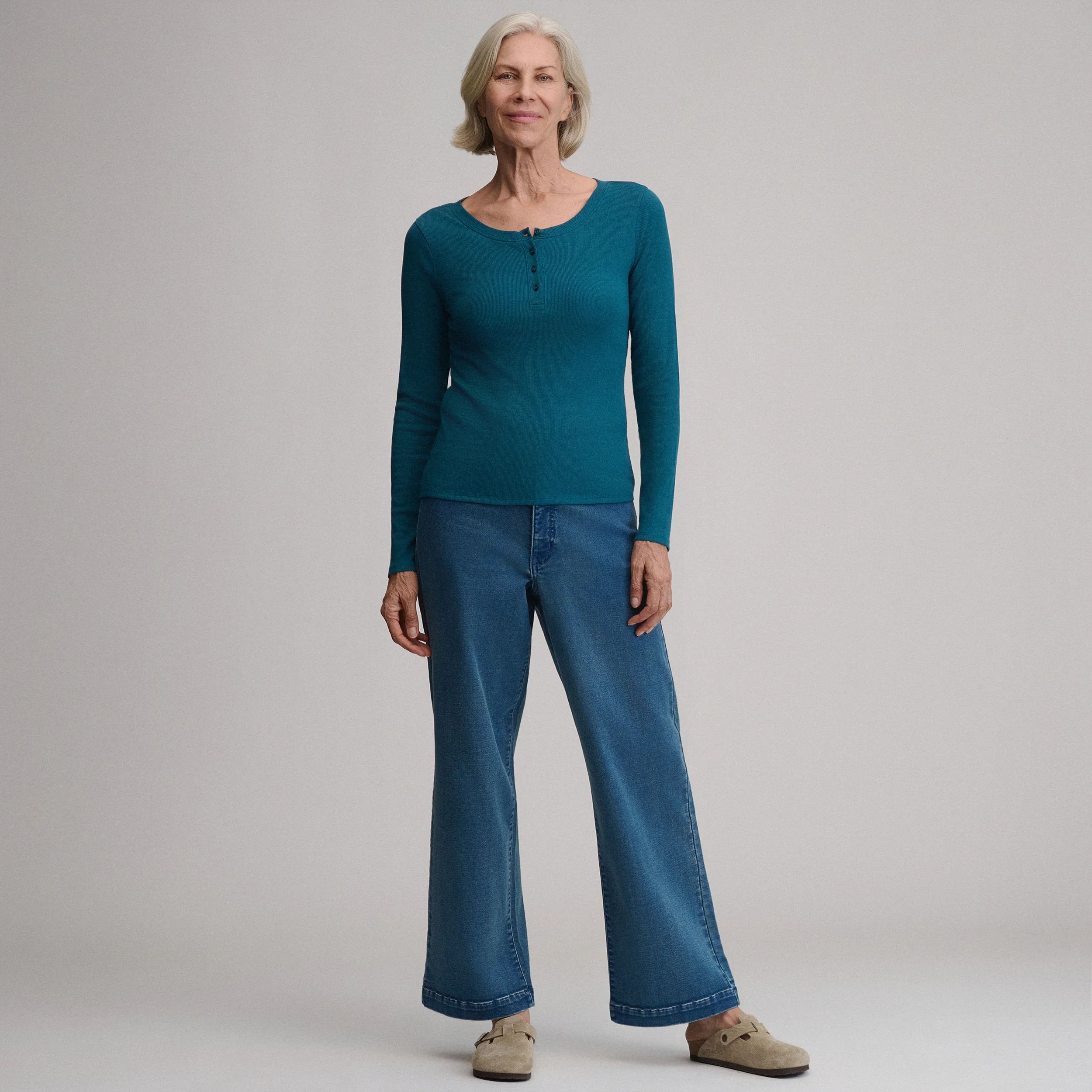 Women's Softline Rib Long-Sleeve Henley