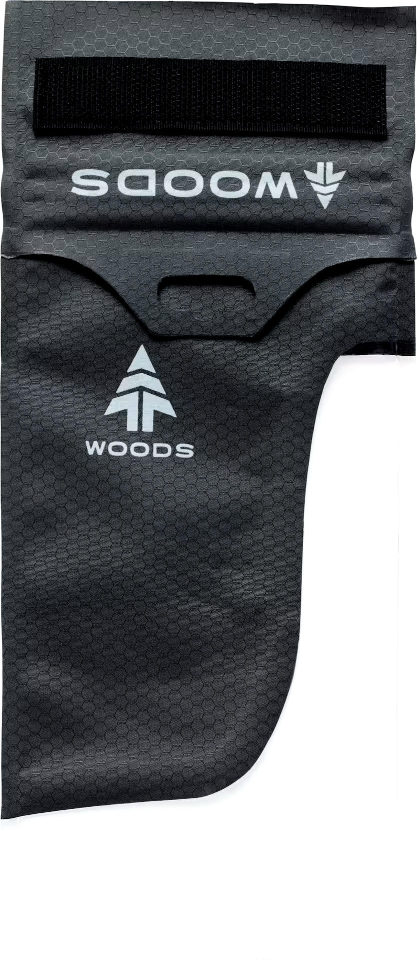 Woods Large Waterproof Cell Phone Dry Bag Pouch w/ Zip Seal & Velcro Roll Top Closure, Grey