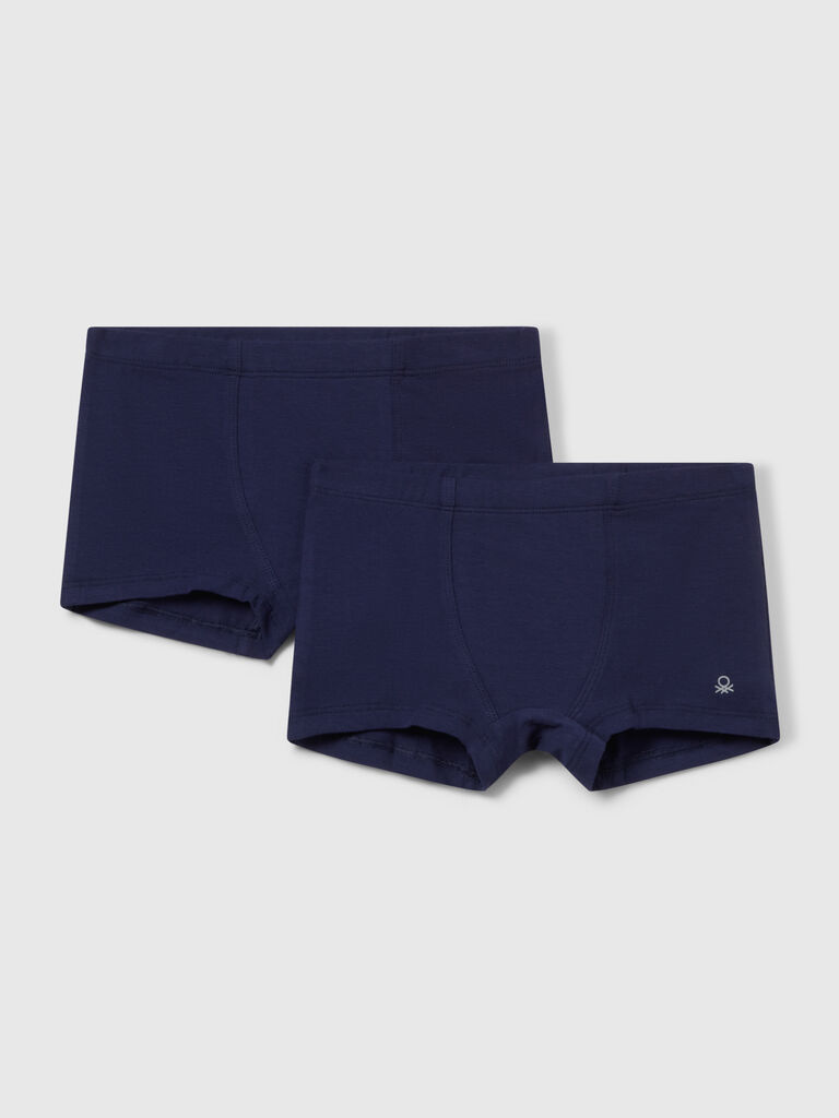 Two boxers in stretch cotton