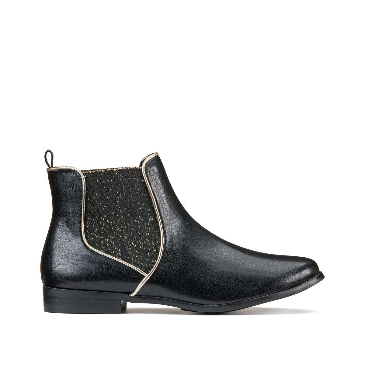 Boots chelsea détail doré