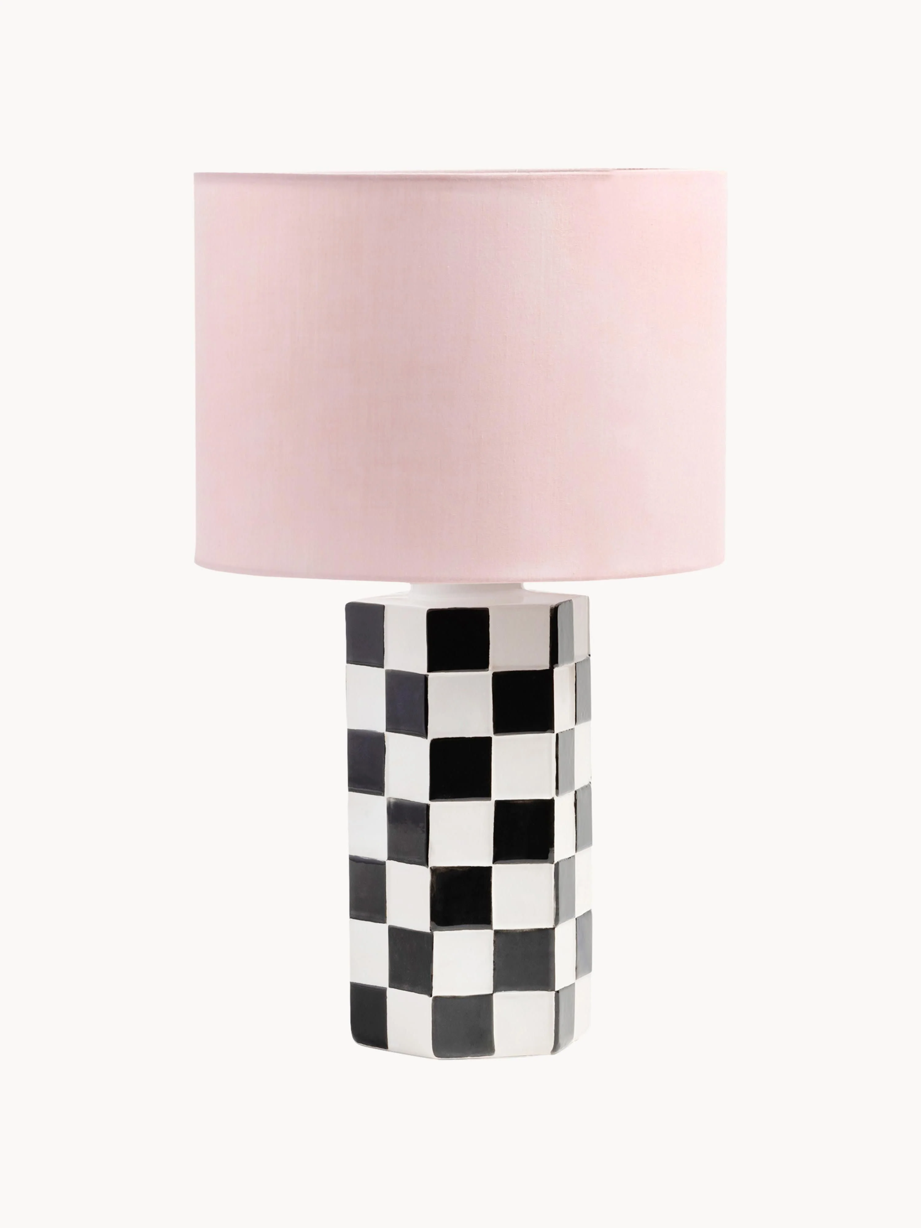 Tischlampe Check mit Schachbrettmuster