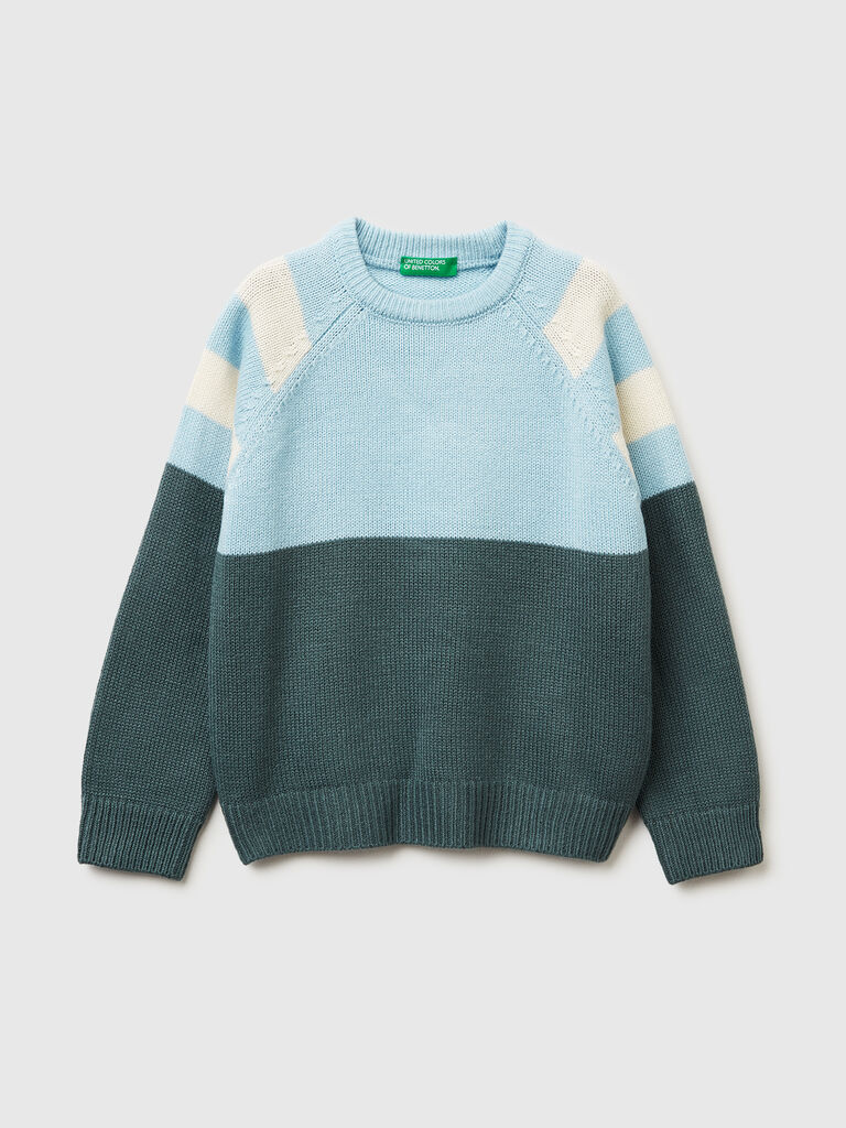 Color block sweater