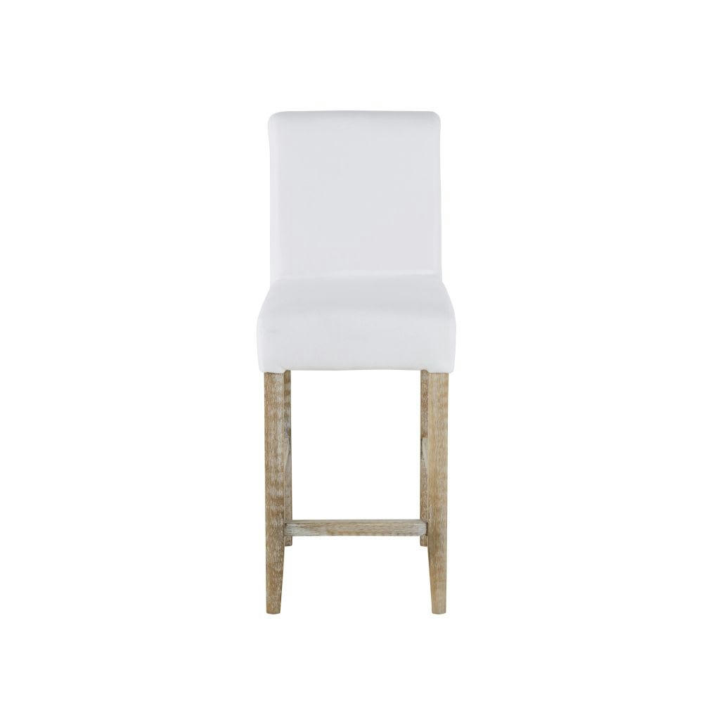 Margaux - Chaise pour îlot central à housser pieds en pin H65