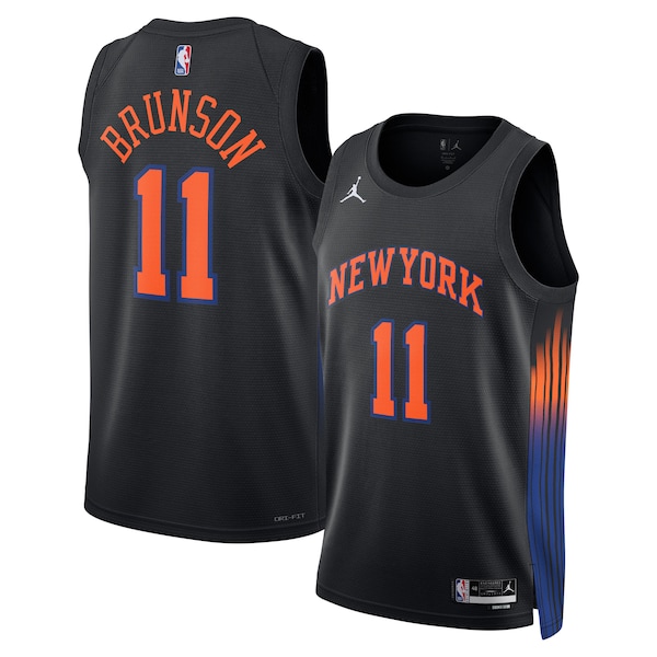 Jalen Brunson New York Knicks Jordan Brand Unisex  Swingman Jersey - Statement Edition - Black