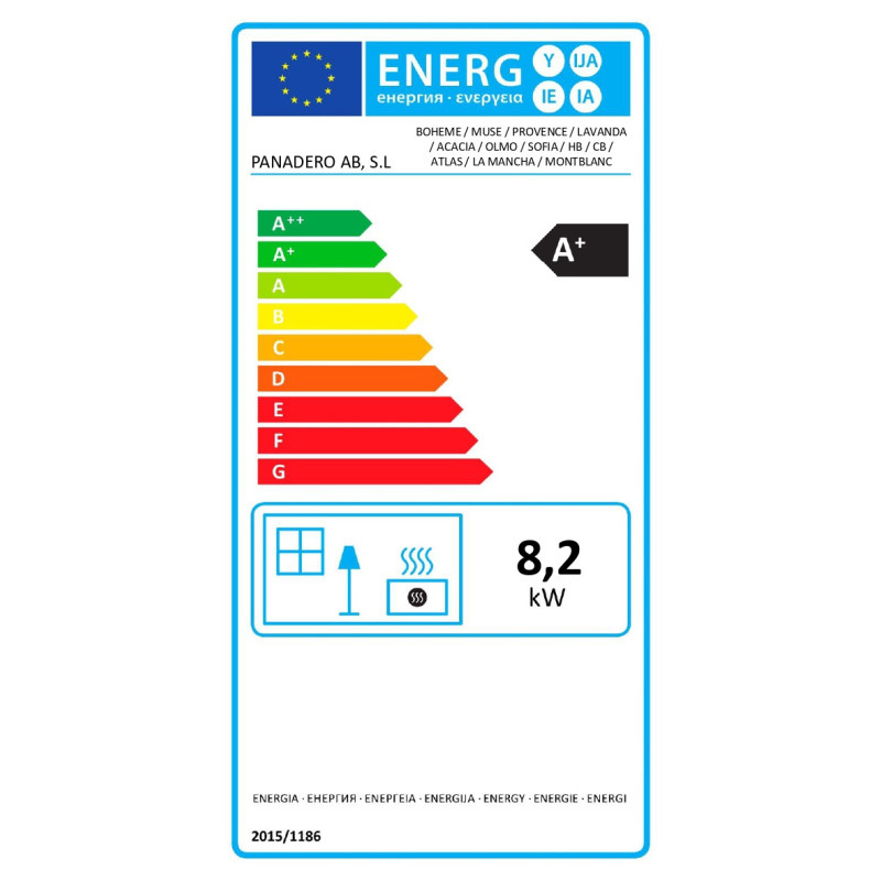 Poêle à bois Lavande Ecodesign 9,8 kW PANADERO