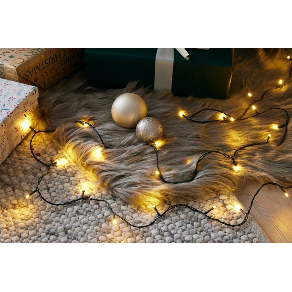 Micro LED Lichterkette, 120 LEDs, Timer, 12 m