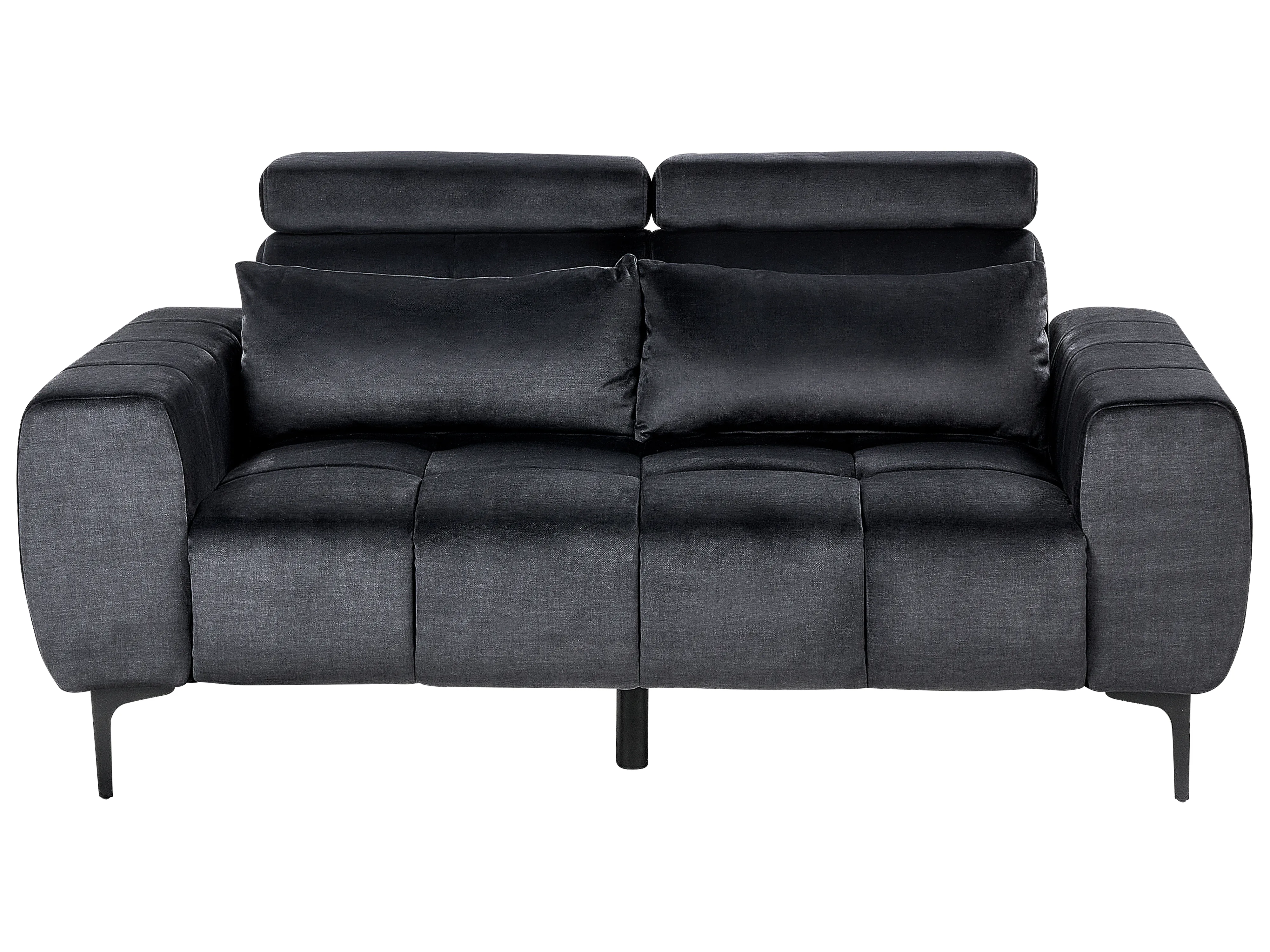 Sofa 2 Seater VEGAMO Velvet Black