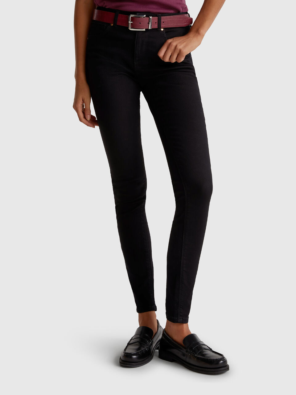 Skinny fit push up jeans