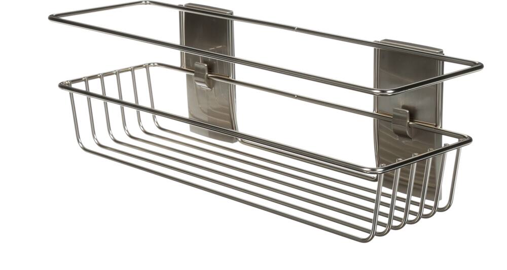 3M Command Rust-Resistant Bath Shower Caddy, Satin Nickel