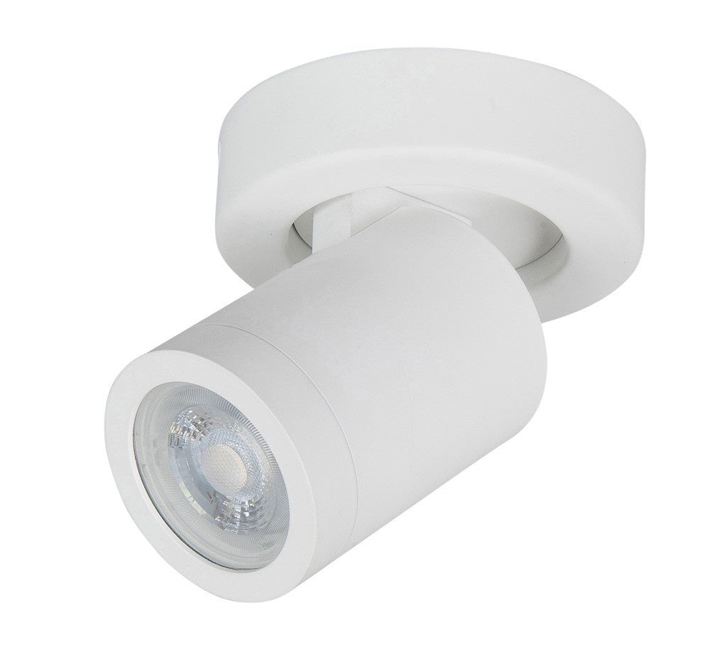 Highlight Spot Oliver Mat Wit 1 lichts IP44 Ø 8cm