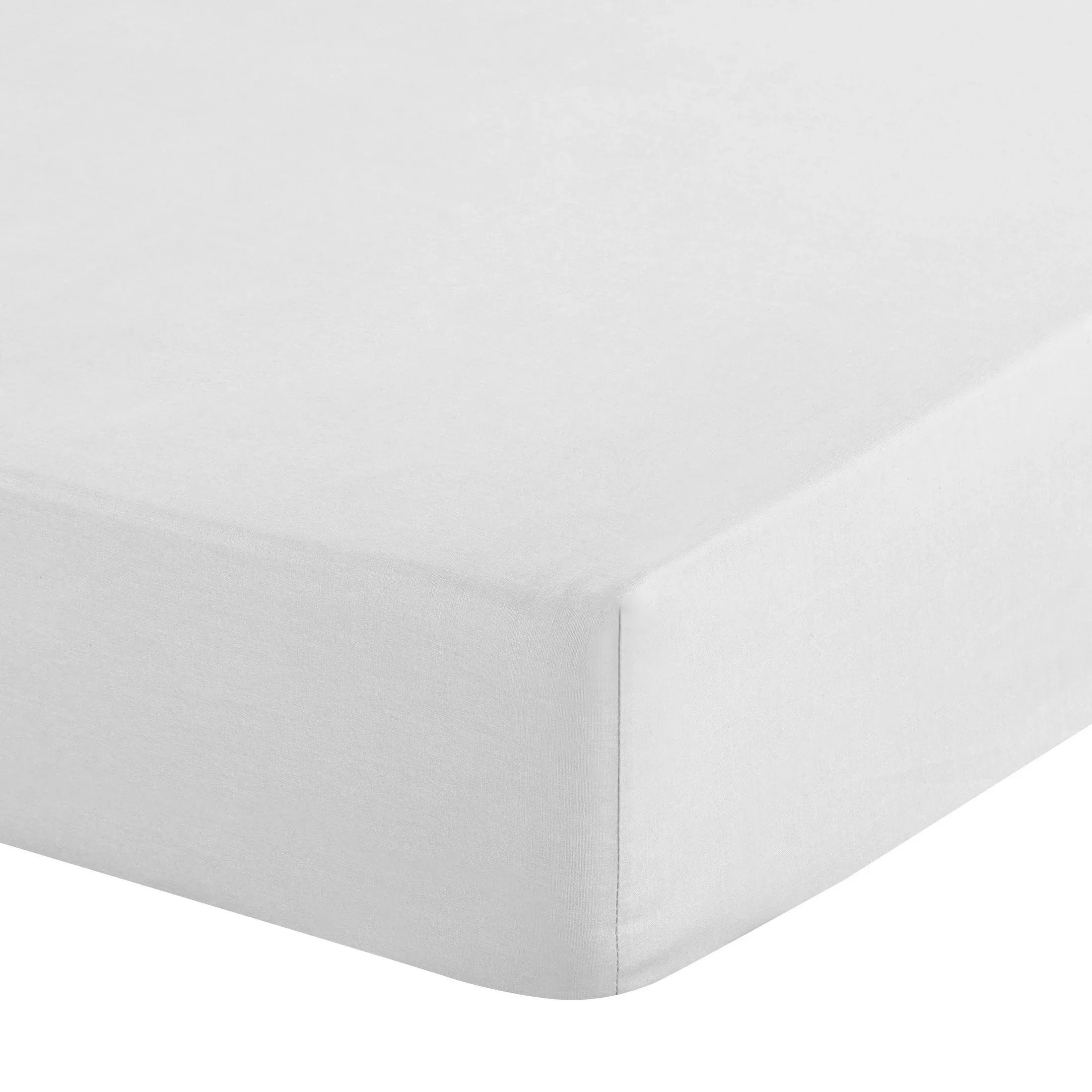 Prześcieradło z gumką 160x200 cm z mikrowłókna kolor biały 90 g/m2 SOFT Design 91