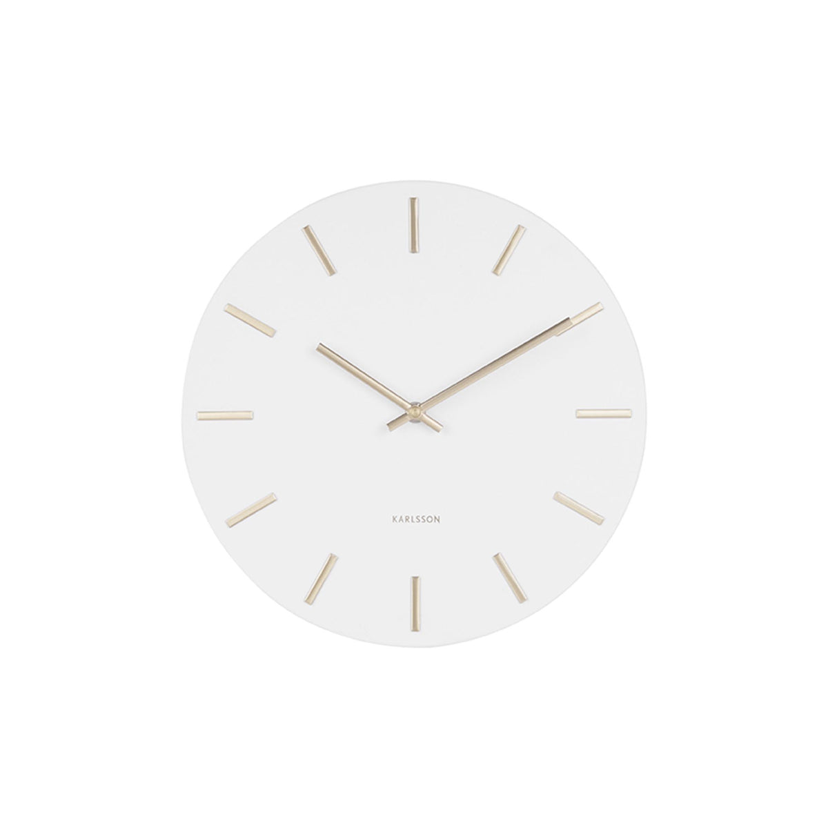 Karlsson wandklok Charm - wit - Ø30cm