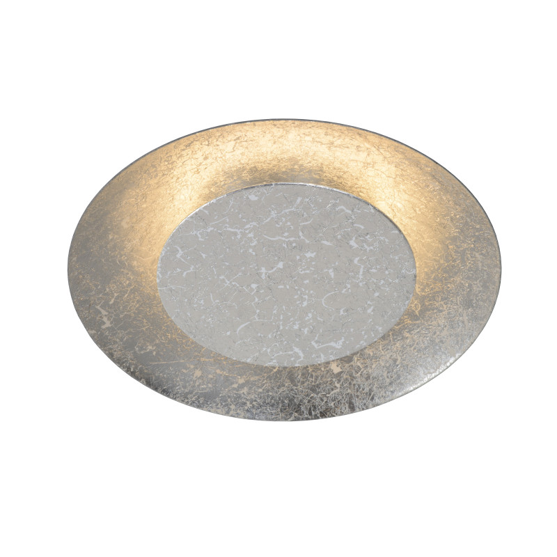 Plafonnier LED Foskal argenté Ø 21,5 cm 6 W LUCIDE