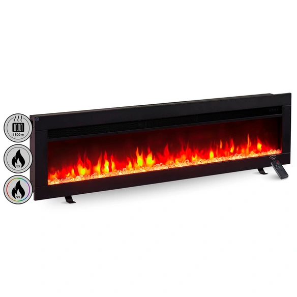 Elektrokamin, »AG-50«, 1800 W, 12x127x33 cm, schwarz