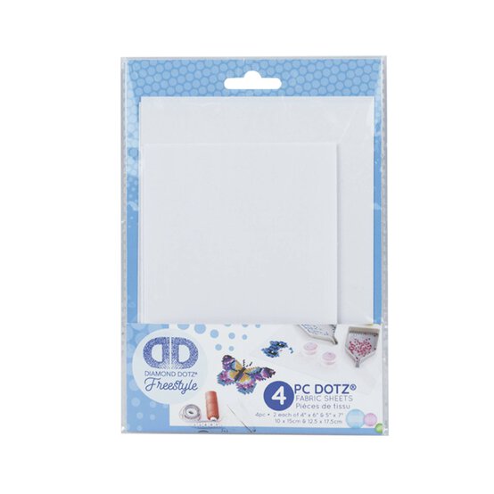 Diamond Dotz Non-Adhesive Fabric Sheets 4 Pack