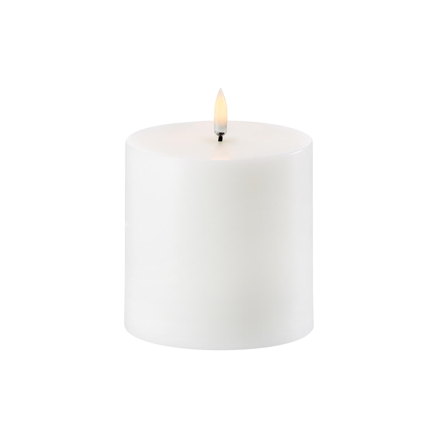 LED Pillar Candle 10 cm, nordic white